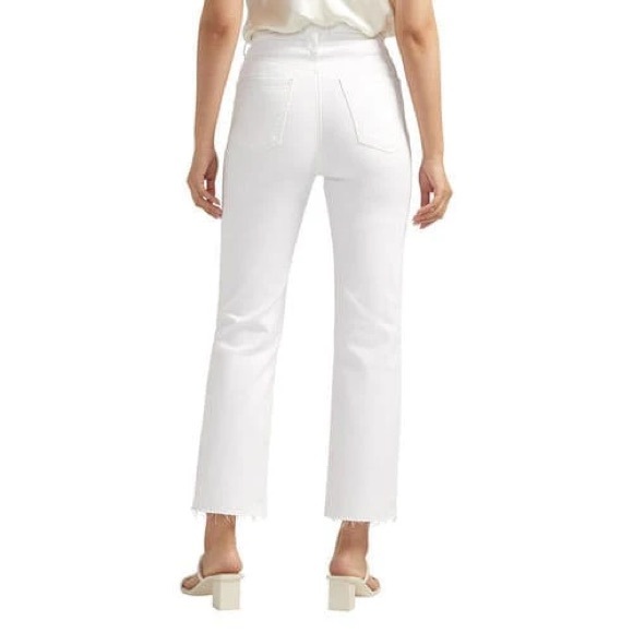 Silver Women's White Straight Leg Jeans - Picture 3 of 12